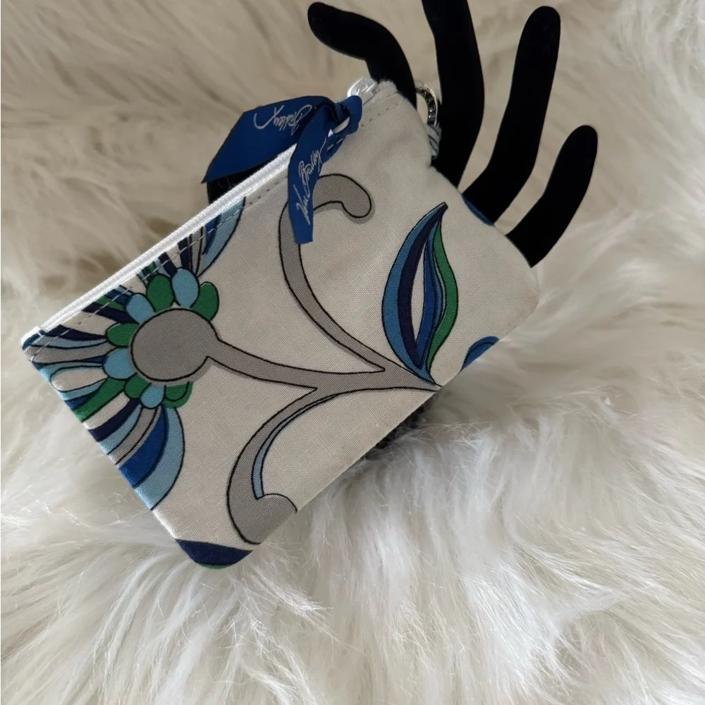 Vera Bradley Blue and Green Patterned Pouch